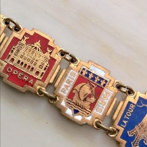 Vintage Paris Parisian Souvenir Bracelet 1940s